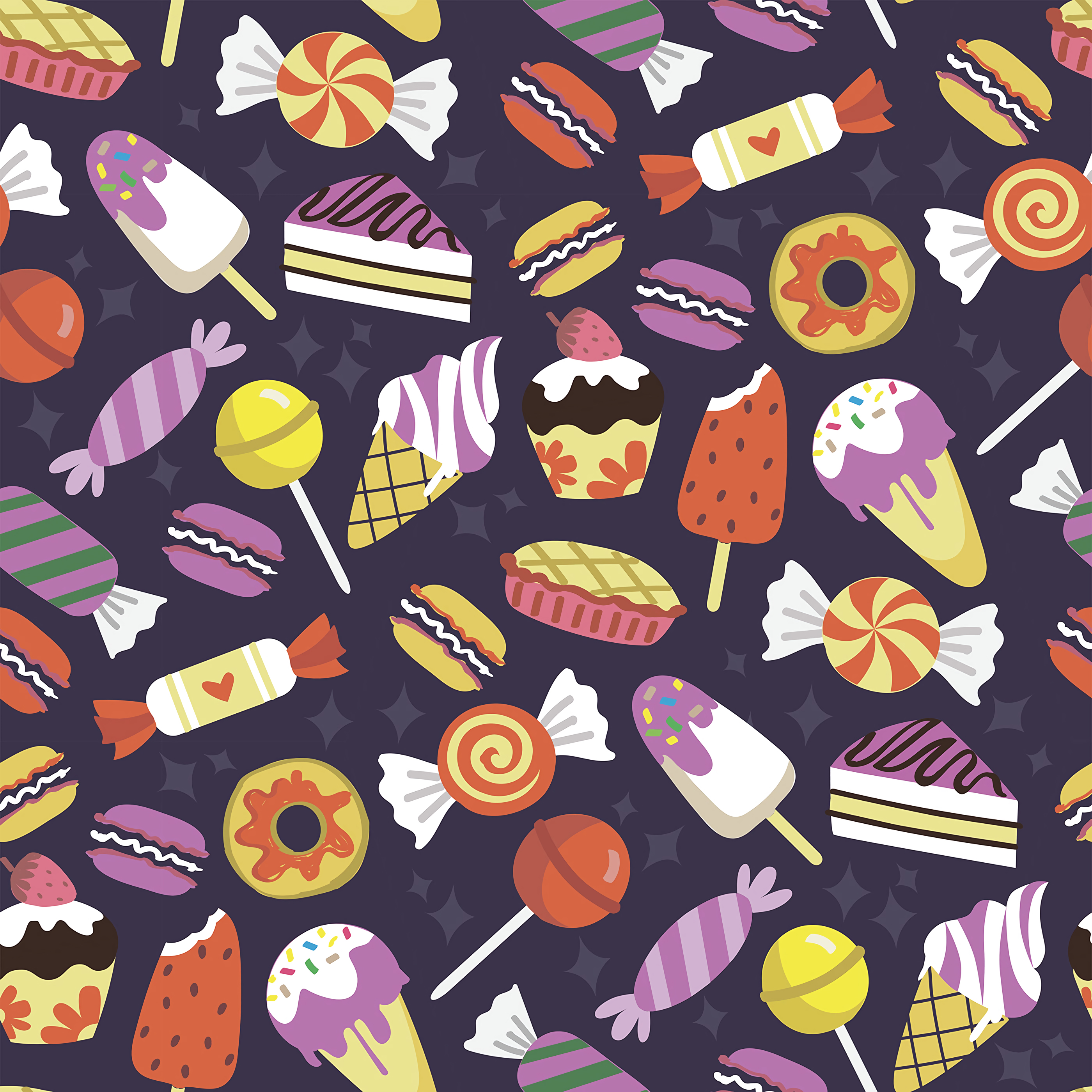 candies, ice cream, cookies, pattern, texture, textures, cupcakes
