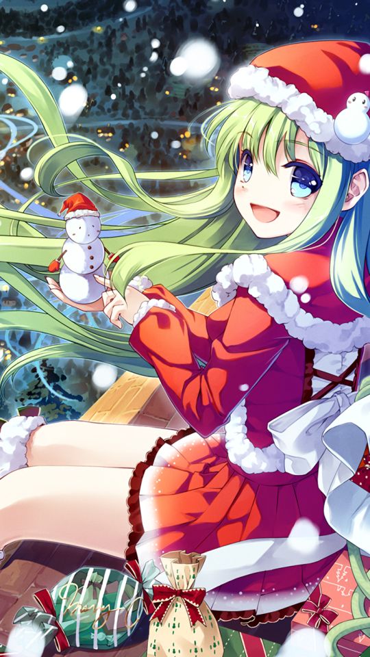 Download mobile wallpaper Anime, Christmas for free.