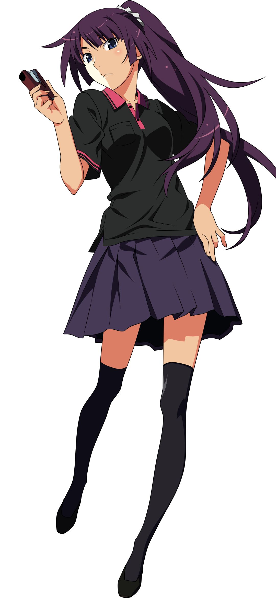 Handy-Wallpaper Animes, Monogatari (Serie), Hitagi Senjogahara kostenlos herunterladen.