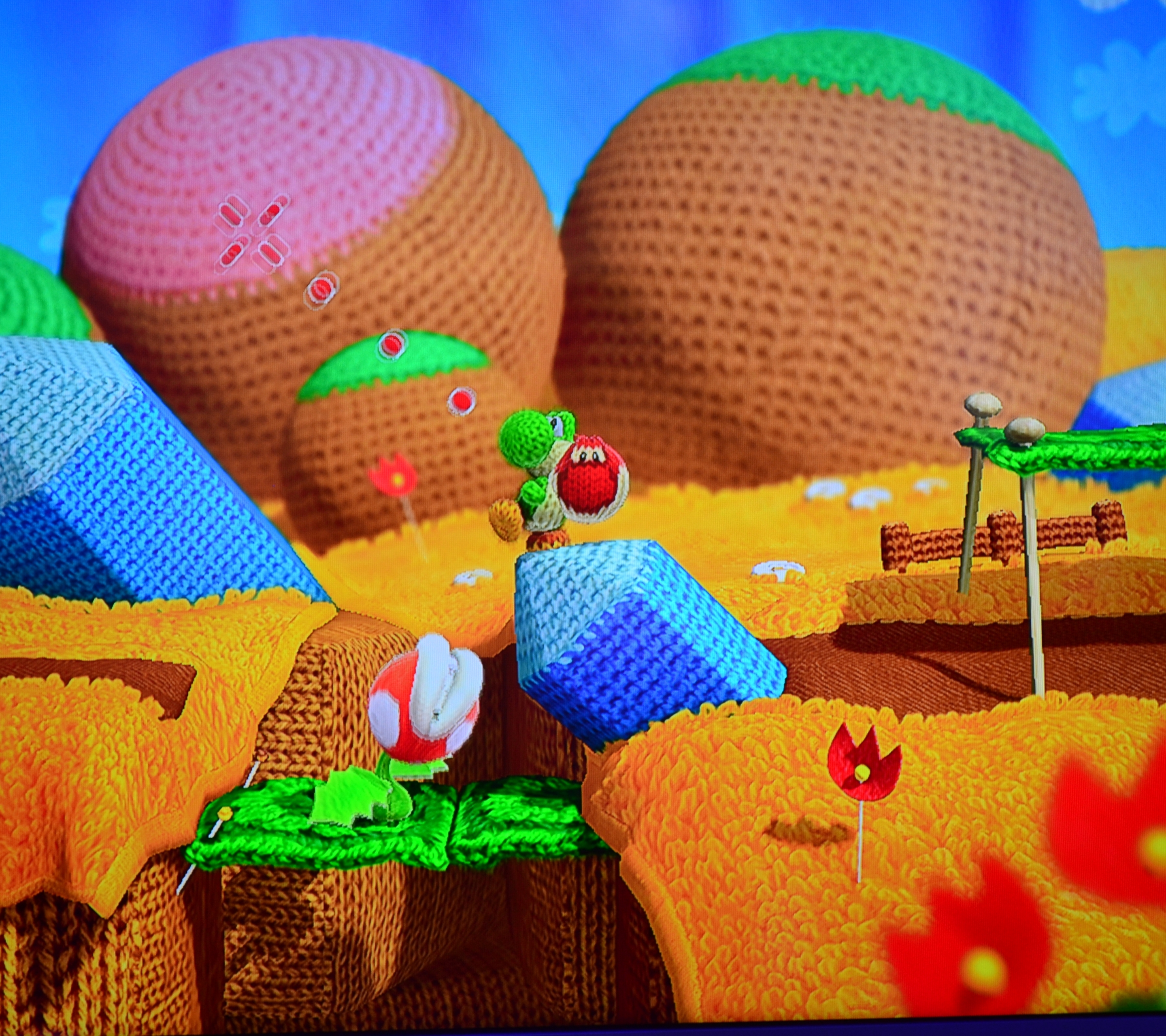 video game, yoshi's woolly world