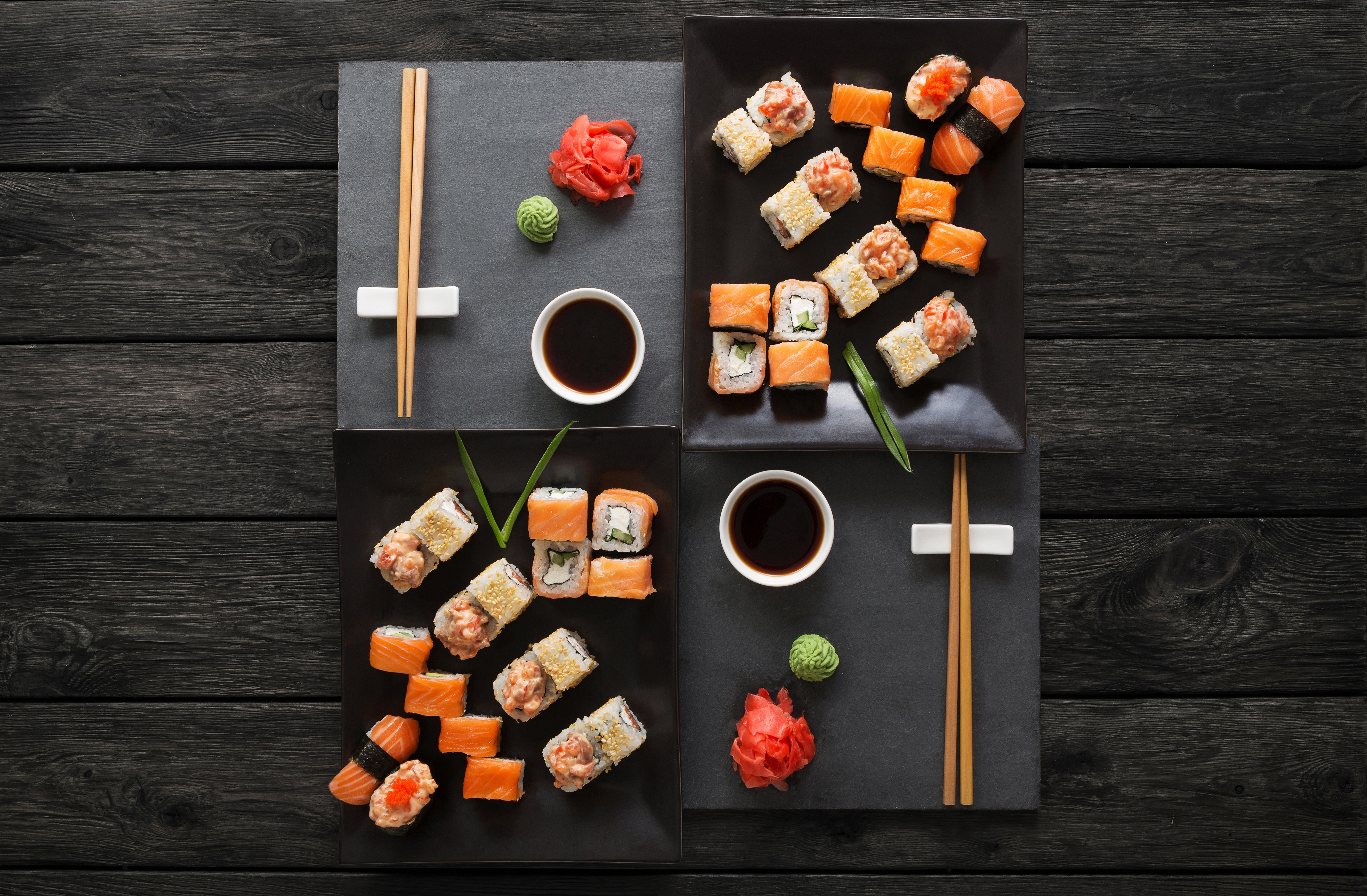Download mobile wallpaper Food, Sushi, Still Life, Fish, Seafood for free.
