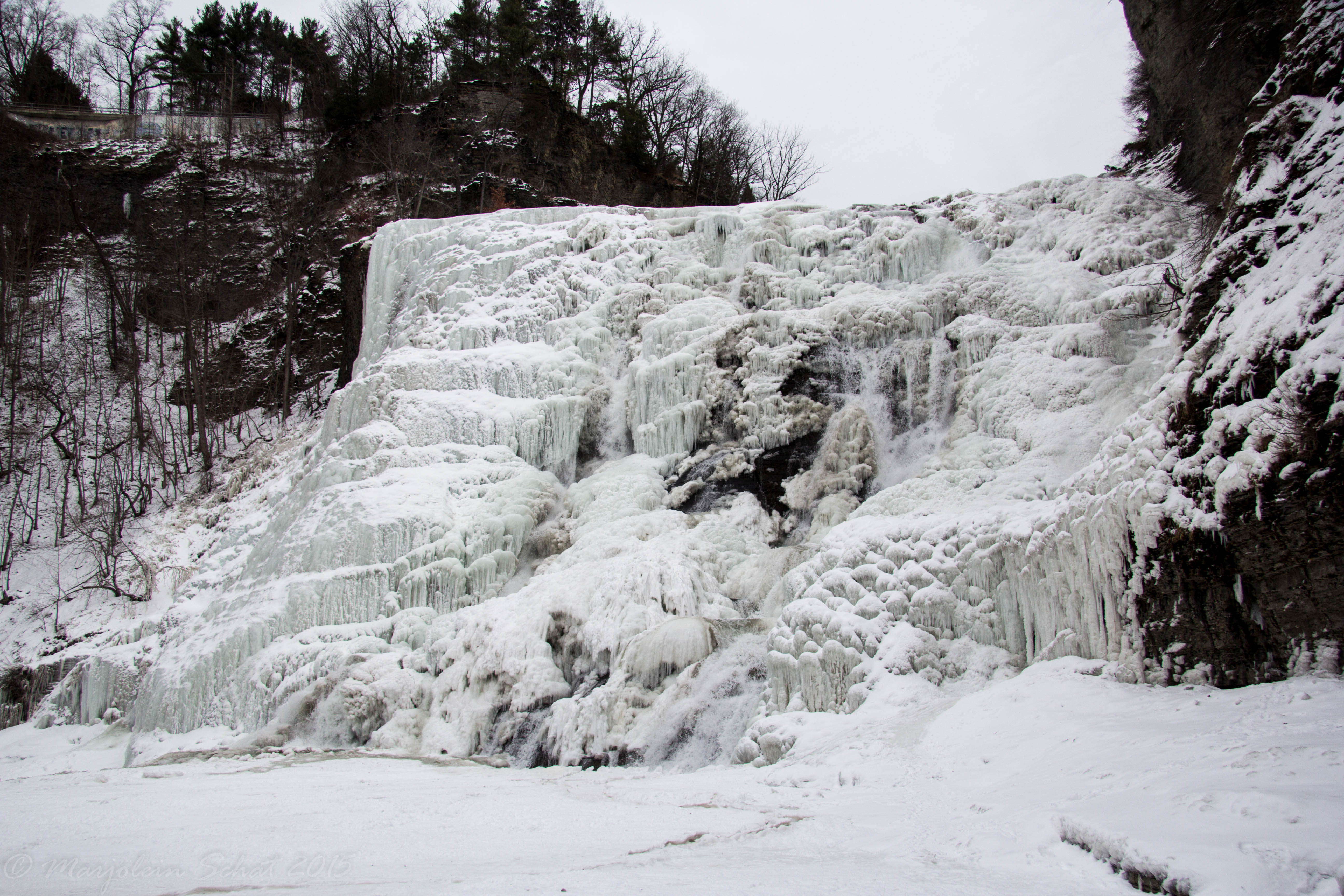 Download mobile wallpaper Winter, Waterfalls, Waterfall, Earth, Frozen for free.