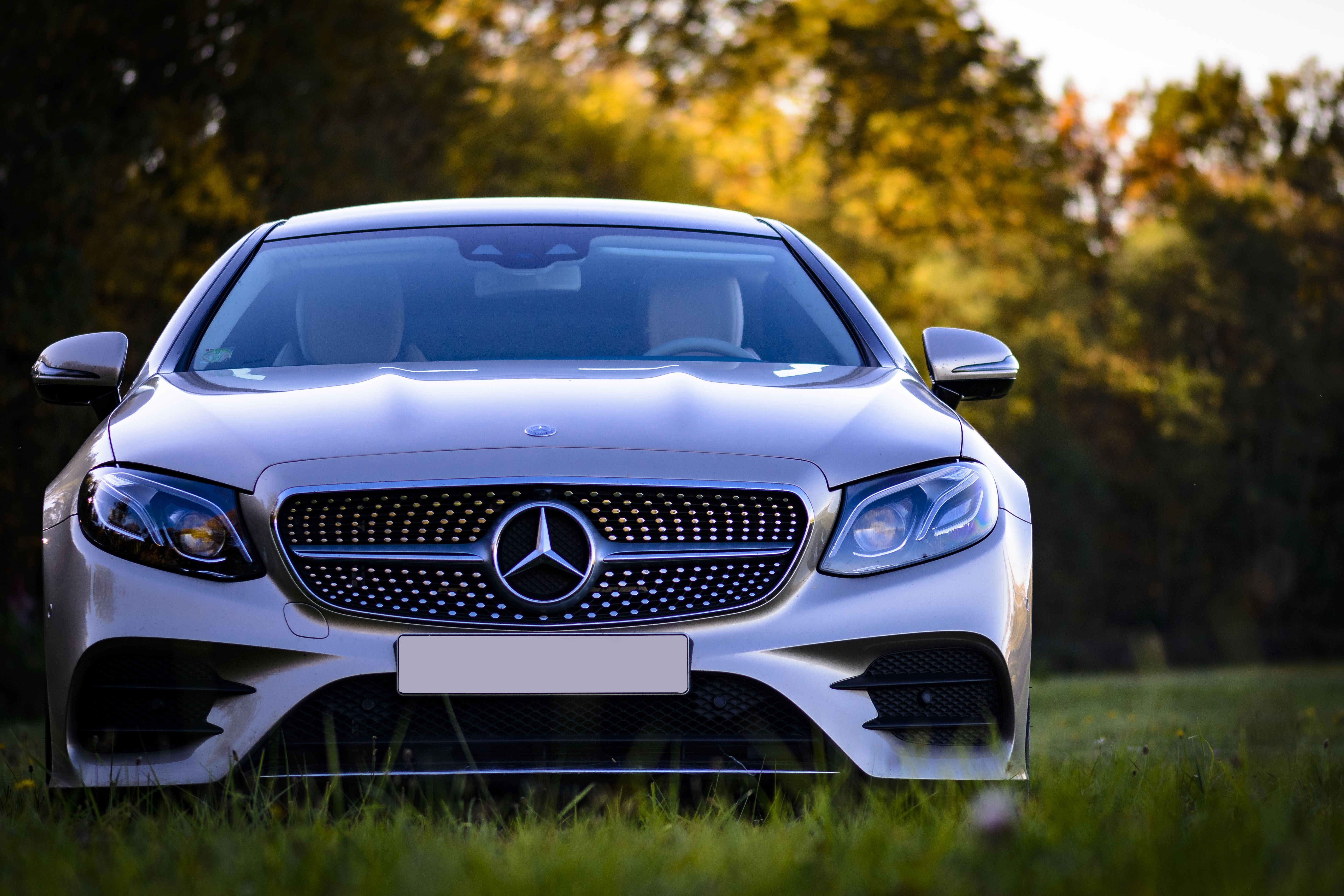 car, cars, front view, mercedes benz, mercedes, modern, up to date, silver, silvery FHD, 4K, UHD