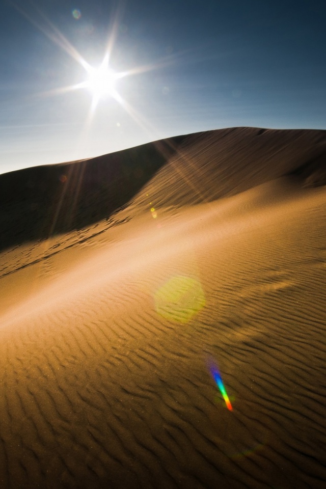 Download mobile wallpaper Nature, Sun, Desert, Earth, Dune for free.