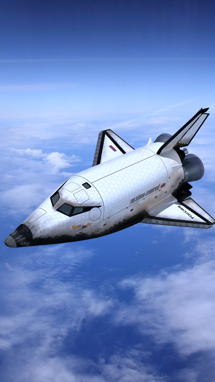 Download mobile wallpaper Sky, Earth, Cloud, Vehicles, Space Shuttle, Space Shuttles for free.