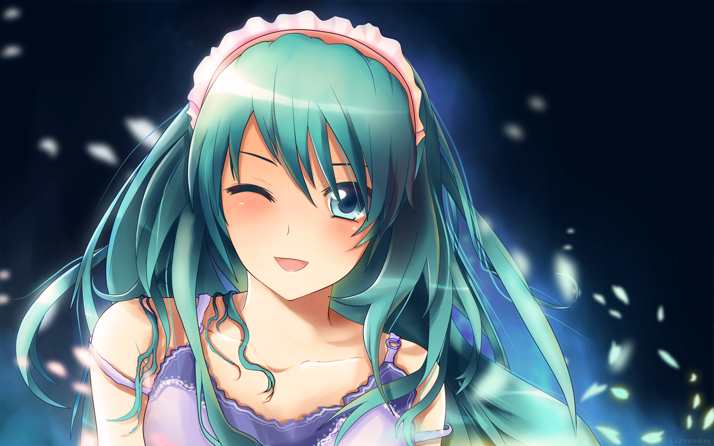 Laden Sie das Vocaloid, Hatsune Miku, Animes-Bild kostenlos auf Ihren PC-Desktop herunter