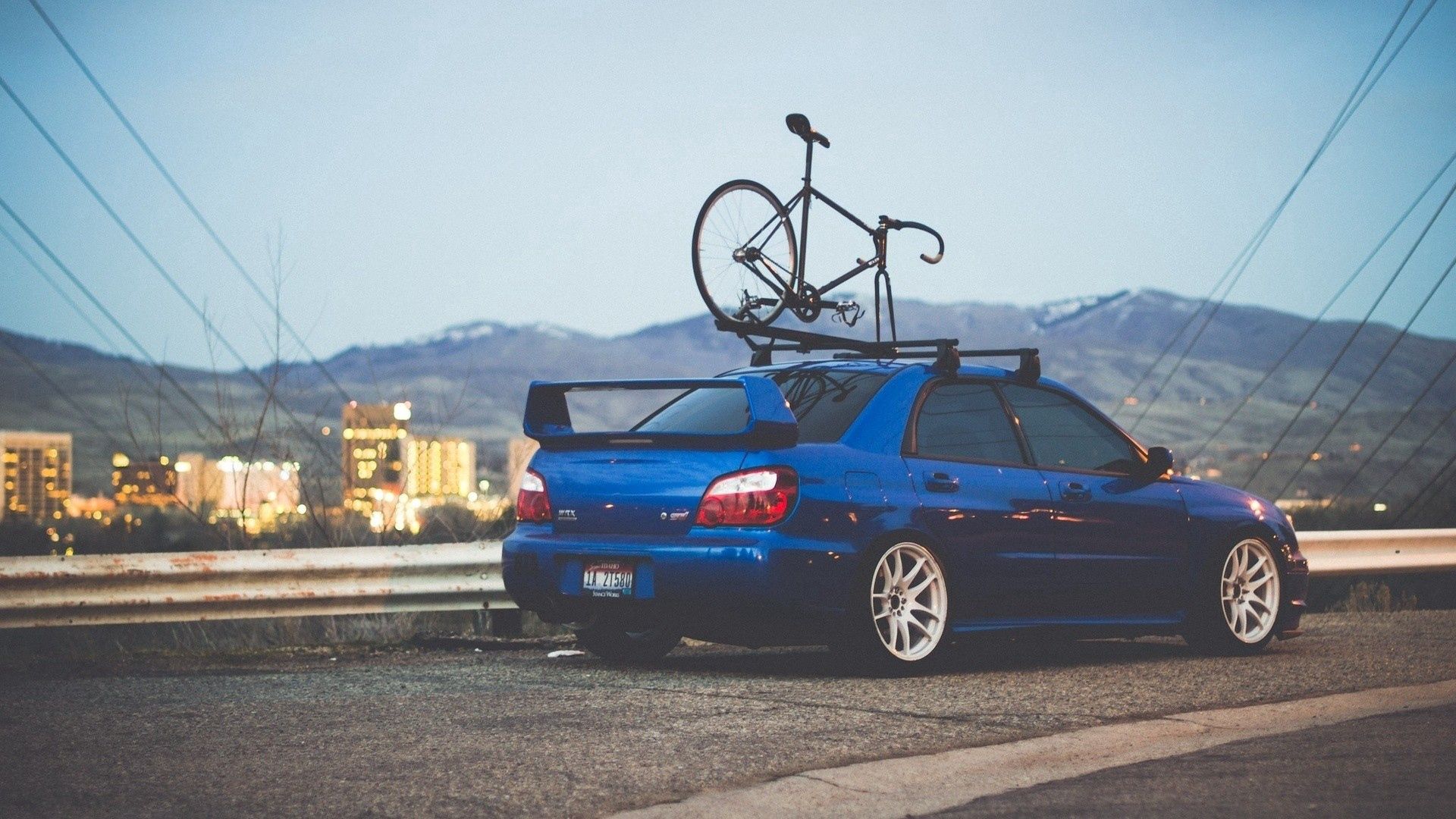 Free download wallpaper Auto, Bicycle, Subaru, Cars on your PC desktop