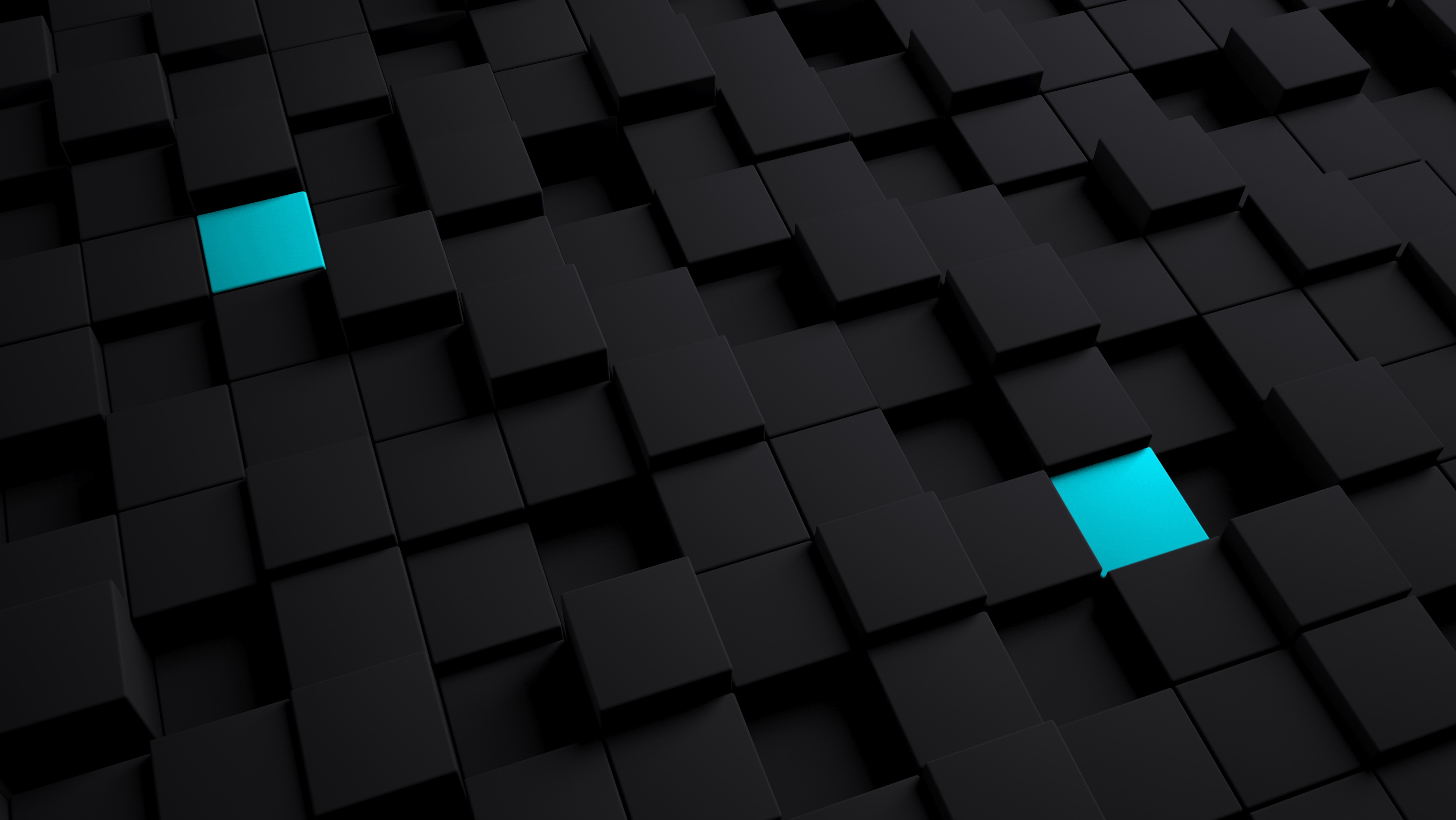 59235 скачать обои черный, кубы, 3d, структура, голубой - заставки и картинки бесплатно
