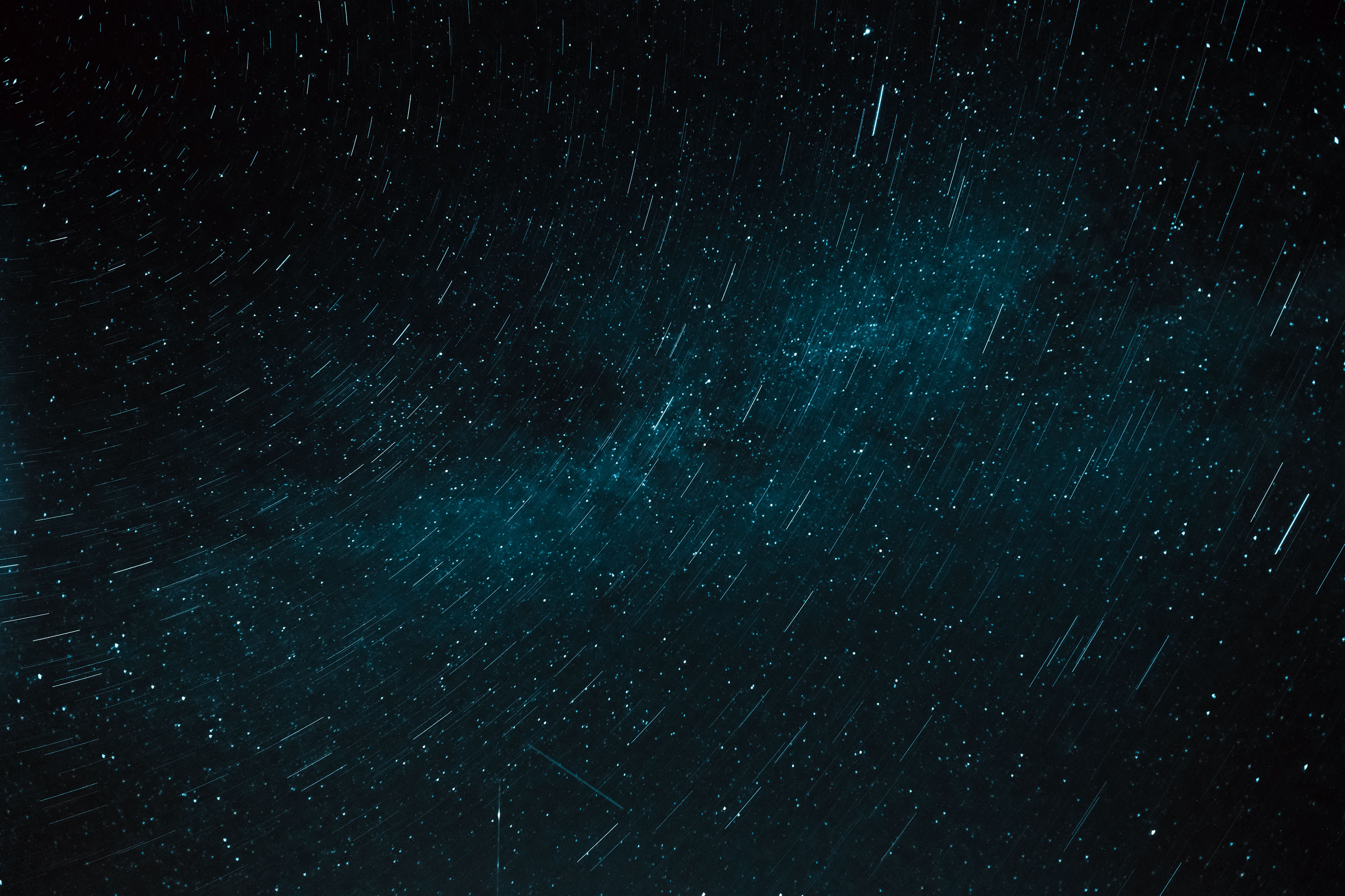 Download mobile wallpaper Long Exposure, Stars, Smooth, Starry Sky, Abstract, Blur, Dark for free.