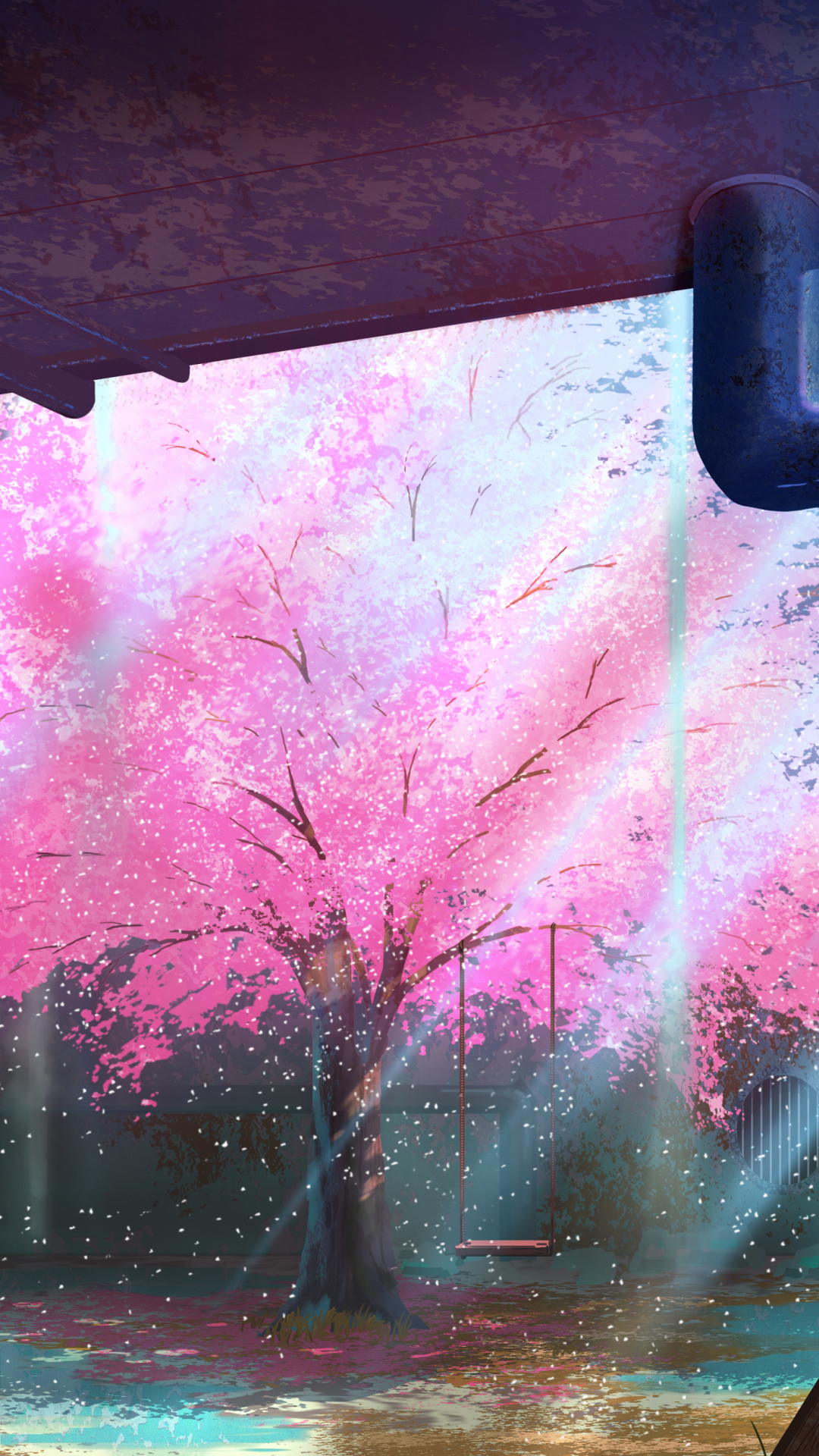 Download mobile wallpaper Anime, Sakura, Tree, Fall for free.