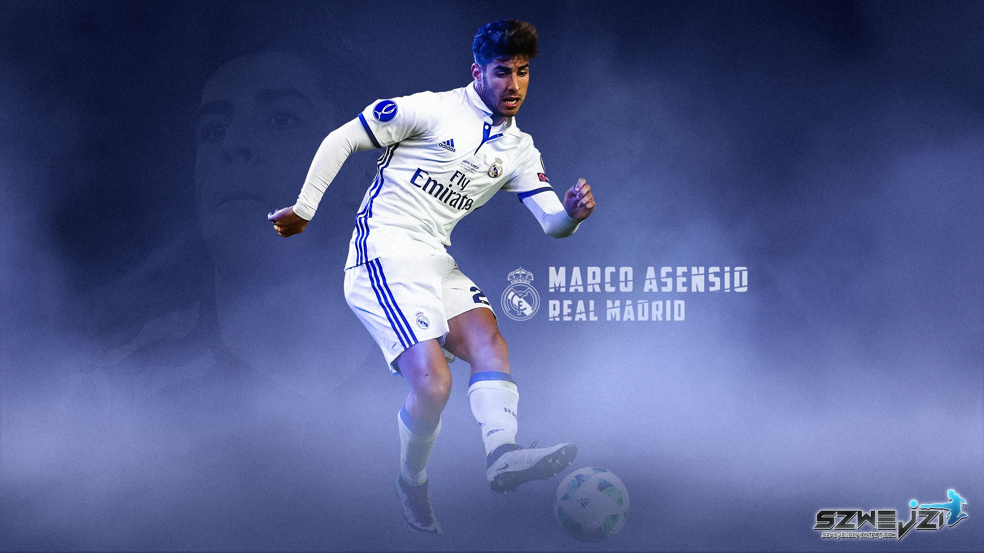 Free download wallpaper Sports, Soccer, Real Madrid C F, Marco Asensio on your PC desktop