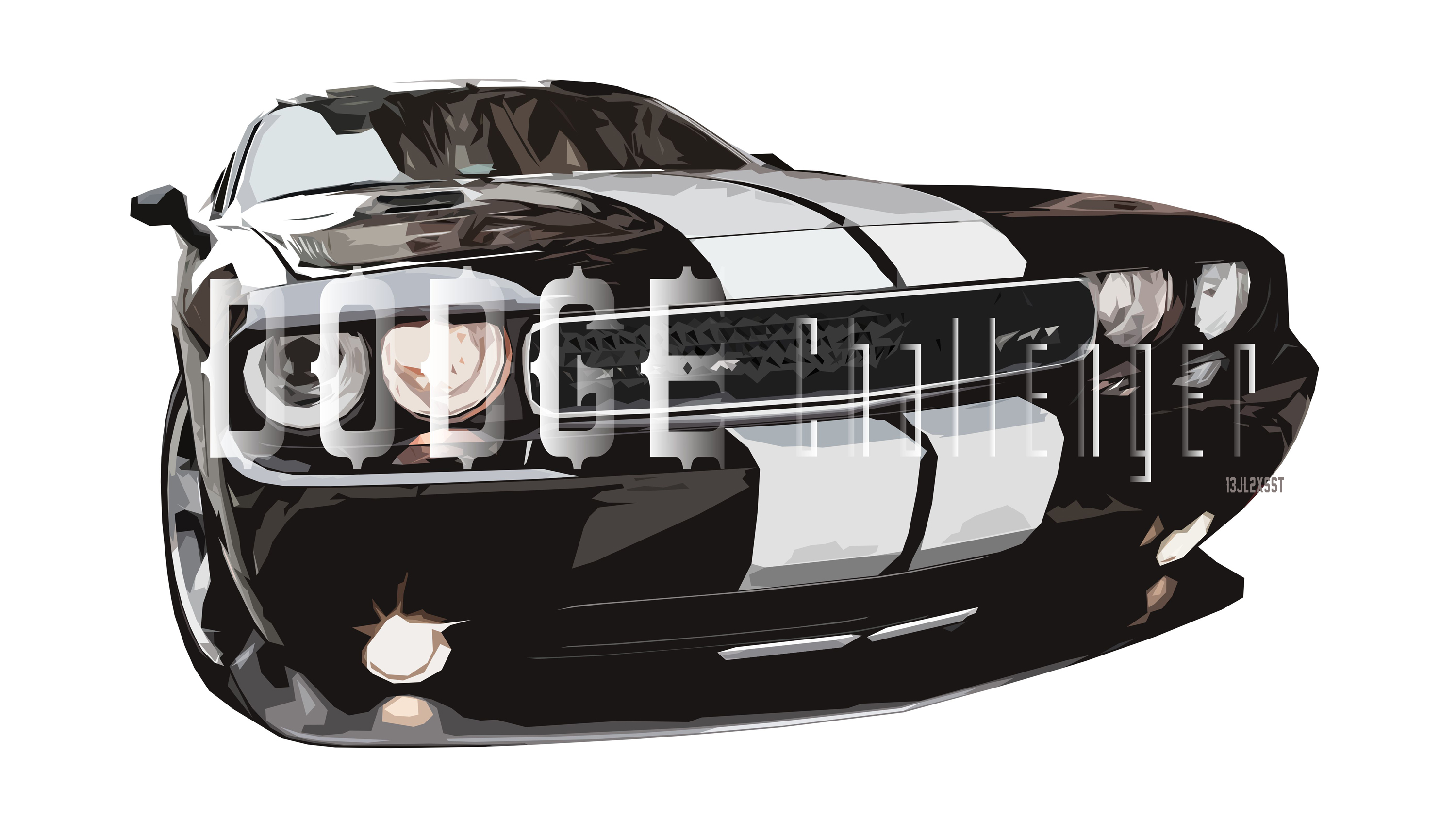 Téléchargez gratuitement l'image Dodge Challenger, Voiture, Esquiver, Véhicules, Voiture Noire, Dodge Challenger Srt8 sur le bureau de votre PC