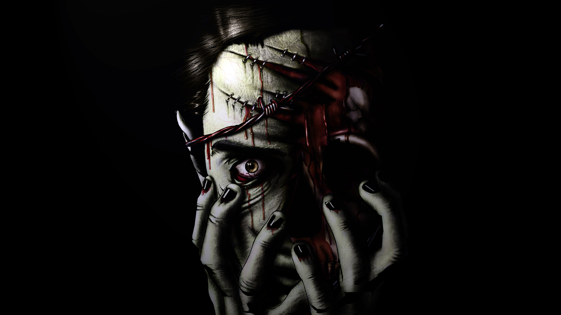 Free download wallpaper Dark, Evil, Horror, Zombie on your PC desktop