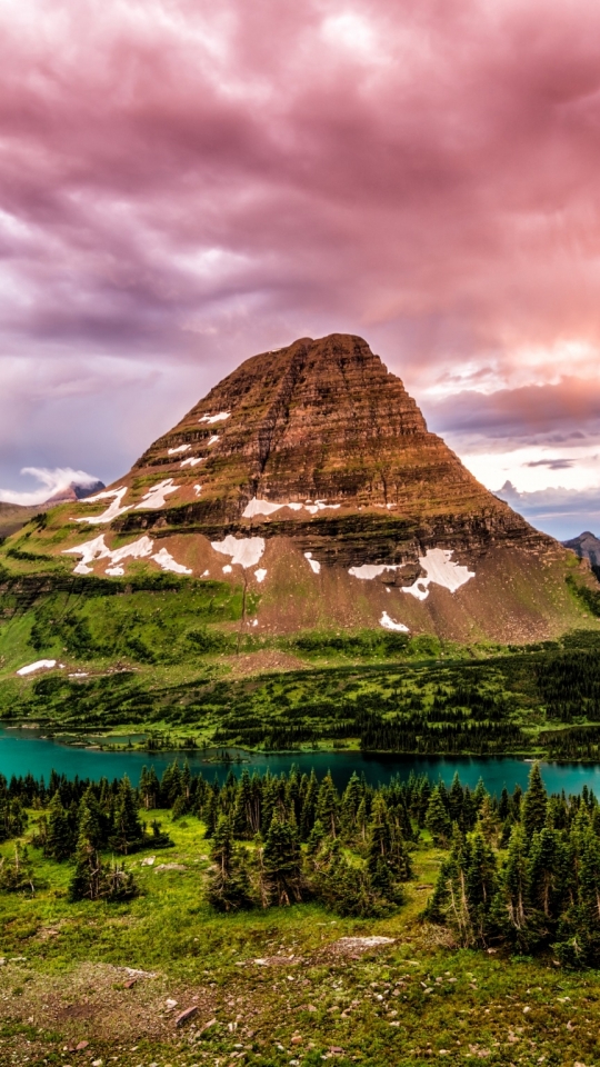 Descarga gratuita de fondo de pantalla para móvil de Paisaje, Montañas, Montaña, Lago, Canadá, Tierra/naturaleza.