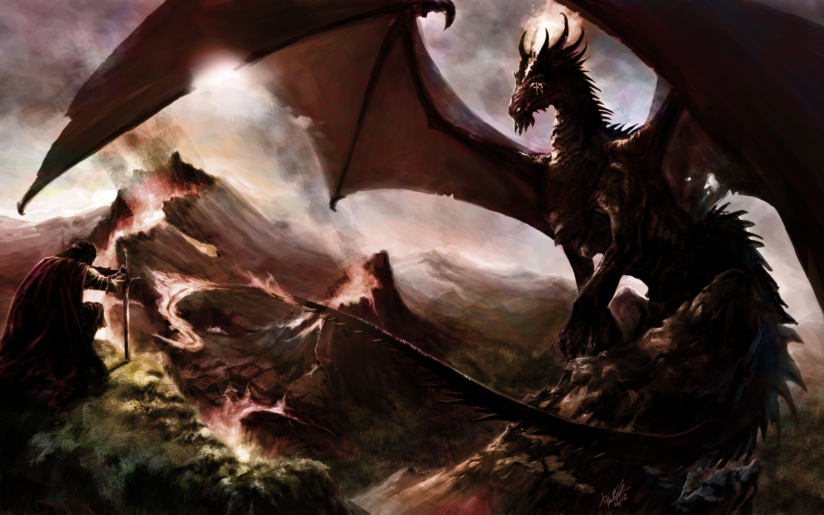 Download mobile wallpaper Fantasy, Dragon for free.