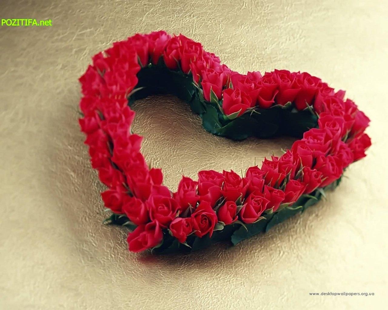 hearts, roses, plants, love, valentine's day, postcards HD wallpaper