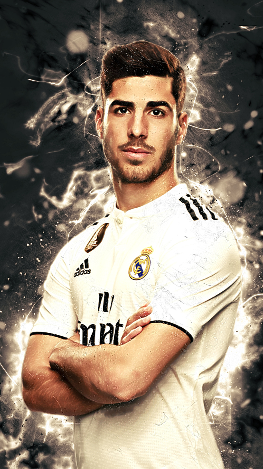 Download mobile wallpaper Sports, Soccer, Spanish, Real Madrid C F, Marco Asensio for free.