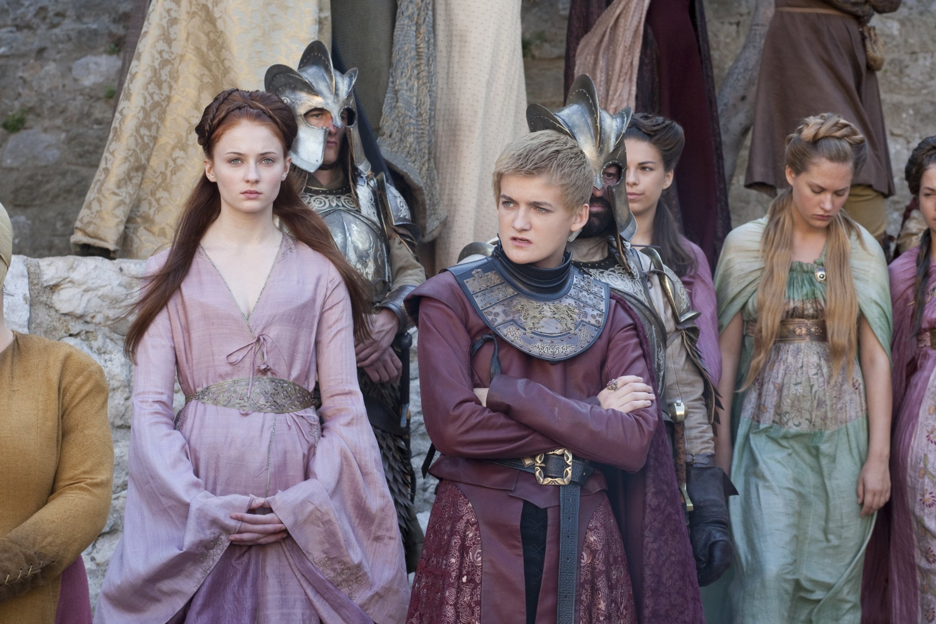 Descarga gratuita de fondo de pantalla para móvil de Juego De Tronos, Series De Televisión, Sansa Stark, Sofía Turner, Jack Gleeson, Joffrey Baratheon.
