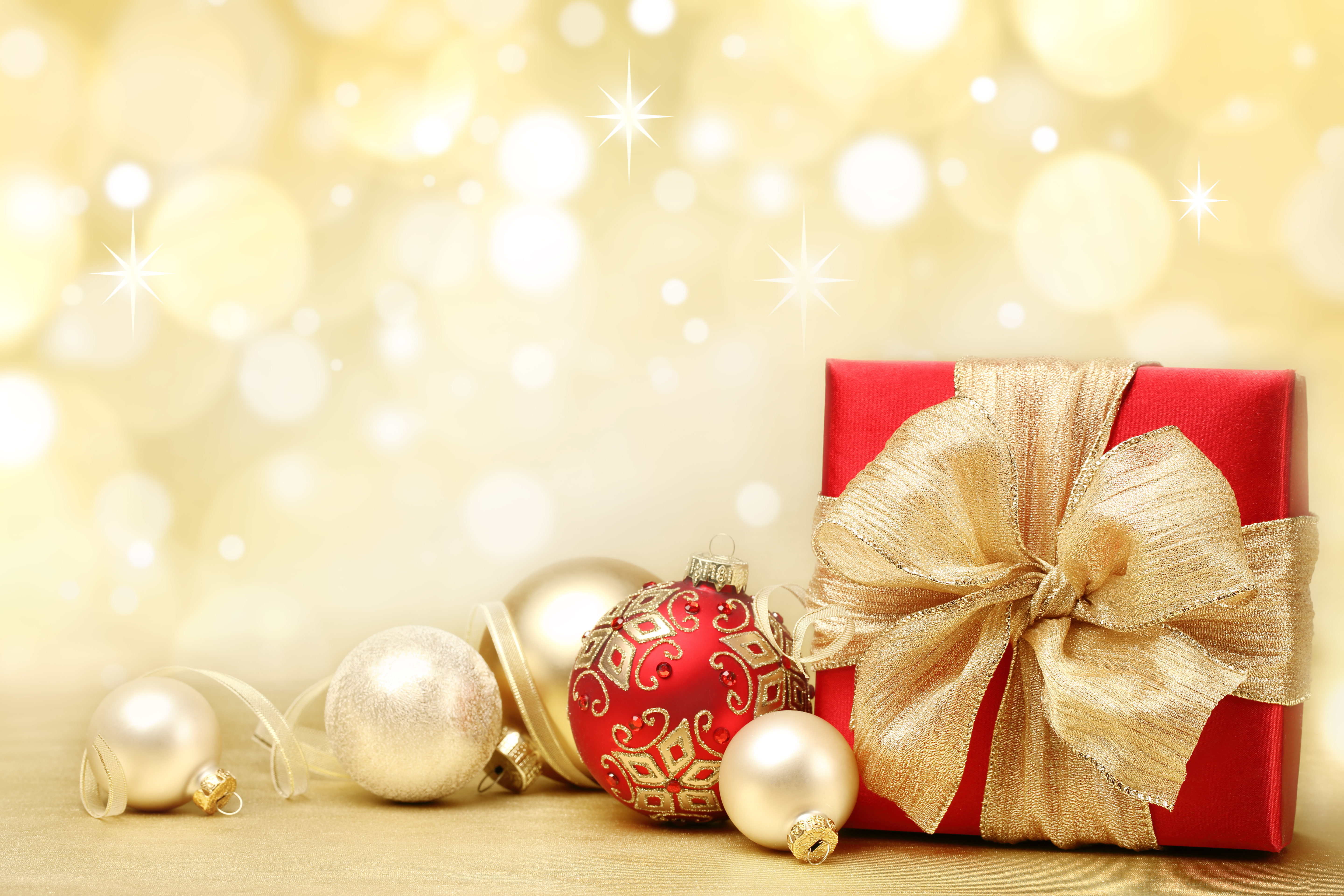 Baixar papel de parede para celular de Natal, Presente, Fita, Enfeites De Natal, Feriados gratuito.