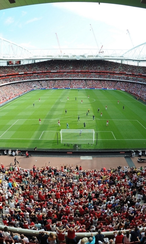 Download mobile wallpaper Sports, Sky, Stadium, Soccer, Emirates Stadium, Arsenal F C for free.