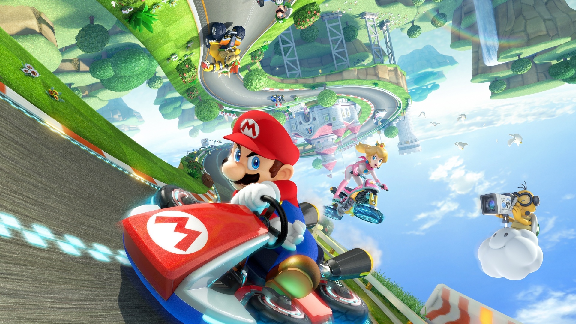 Laden Sie Mario Kart 8 HD-Desktop-Hintergründe herunter