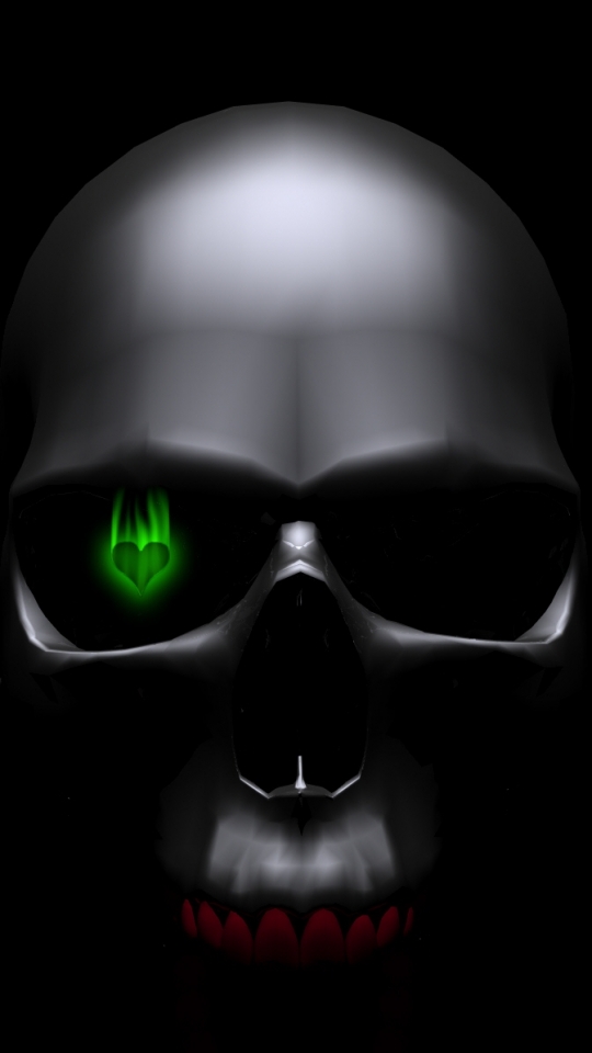 Download mobile wallpaper Dark, Skull for free.