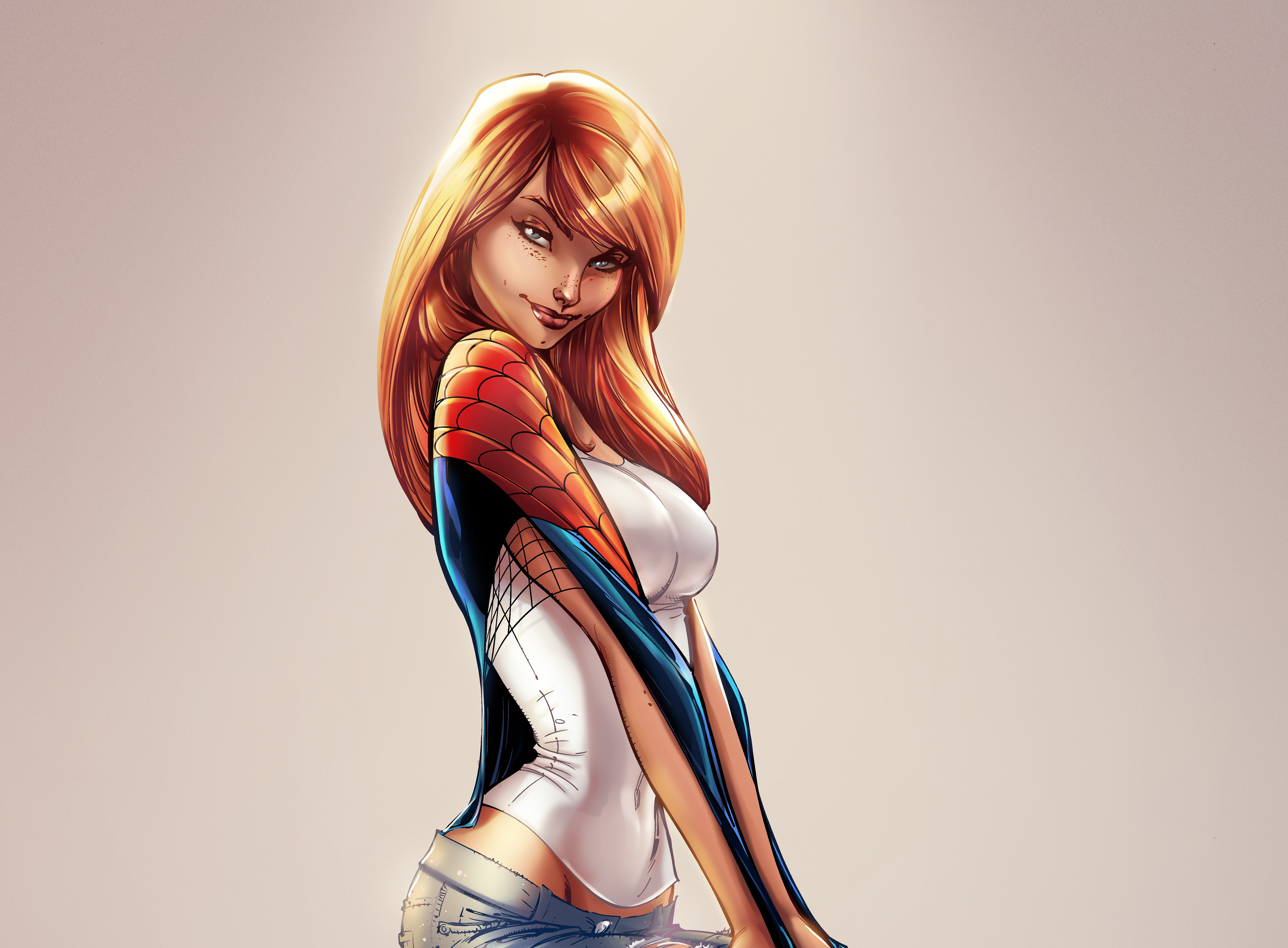 Laden Sie das Comics, Rote Haare, Gwen Stacy-Bild kostenlos auf Ihren PC-Desktop herunter