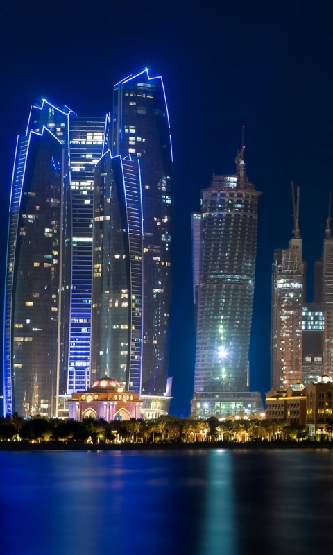 Скачати мобільні шпалери Міста, Абу Дабі, Створено Людиною безкоштовно.