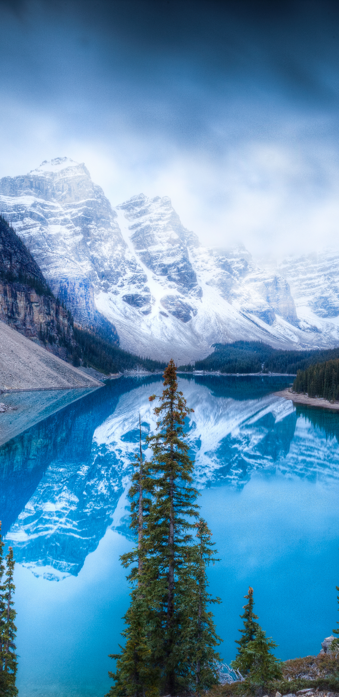 mountain, canada, earth, moraine lake, banff national park, reflection, alberta, valley of ten peaks, canadian rockies, lake, lakes