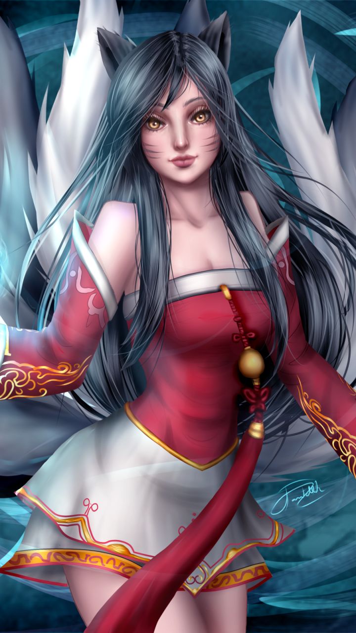 Descarga gratuita de fondo de pantalla para móvil de League Of Legends, Videojuego, Ahri (Liga De Leyendas).