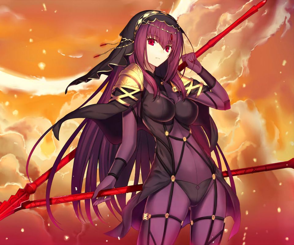 Handy-Wallpaper Animes, Fate/grand Order, Scathach (Schicksal/grand Order), Schicksalsserie kostenlos herunterladen.