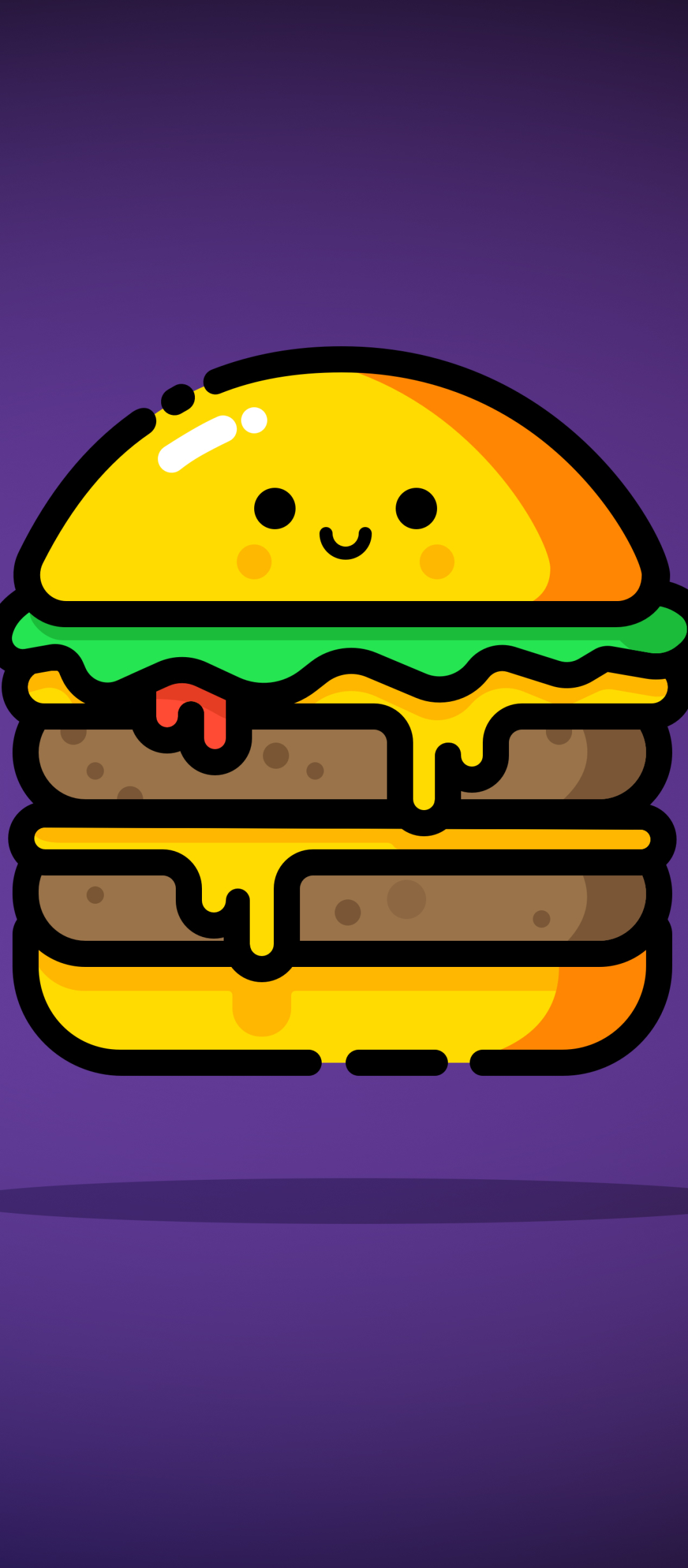 Download mobile wallpaper Food, Burger, Minimalist for free.