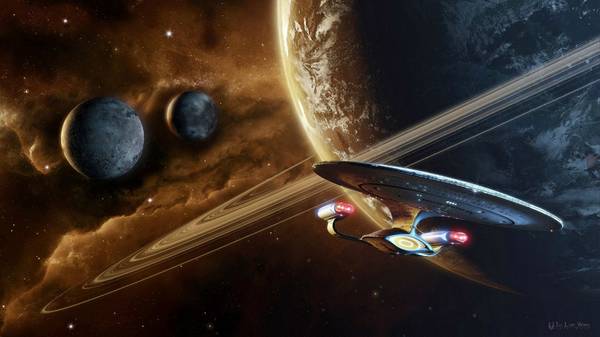 enterprise (star trek), star trek: the next generation, tv show, planet, space, spaceship, star trek