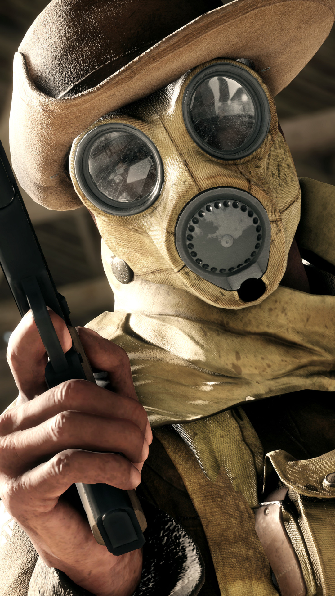 Download mobile wallpaper Battlefield, Gas Mask, Video Game, Battlefield 1 for free.
