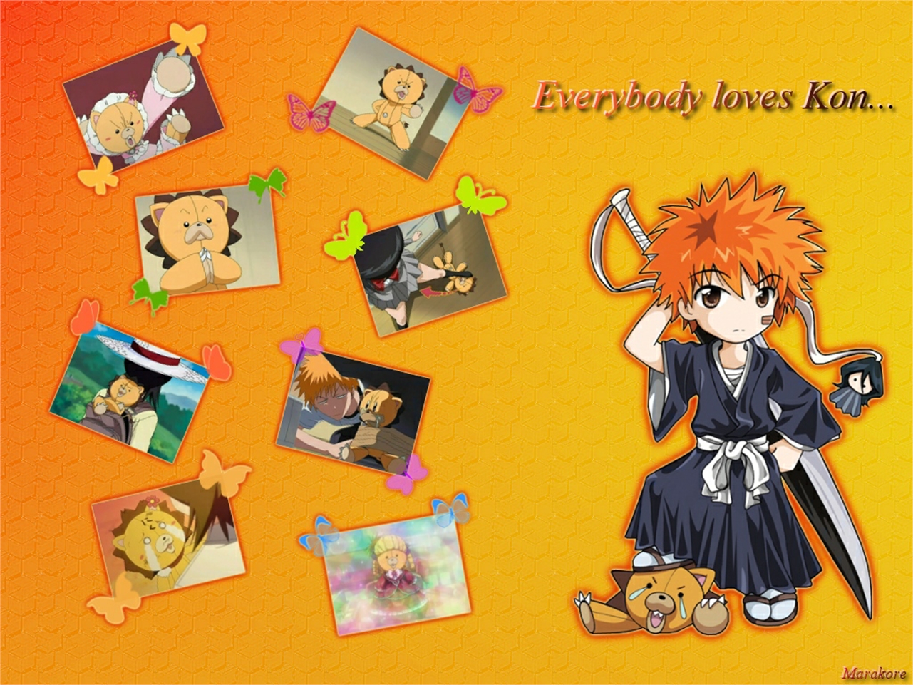 Handy-Wallpaper Bleach, Animes, Ichigo Kurosaki, Kon (Bleichmittel) kostenlos herunterladen.