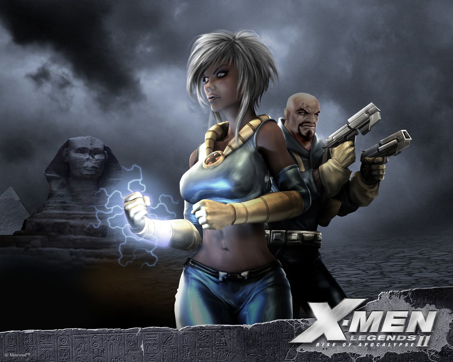 video game, x men legends ii: rise of apocalypse, bishop (marvel comics), storm (marvel comics), x men