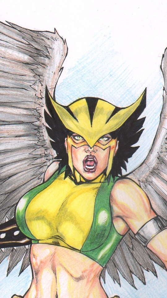 Download mobile wallpaper Wings, Comics, Dc Comics, Hawkgirl (Dc Comics), Hawkgirl, Kendra Sanders for free.
