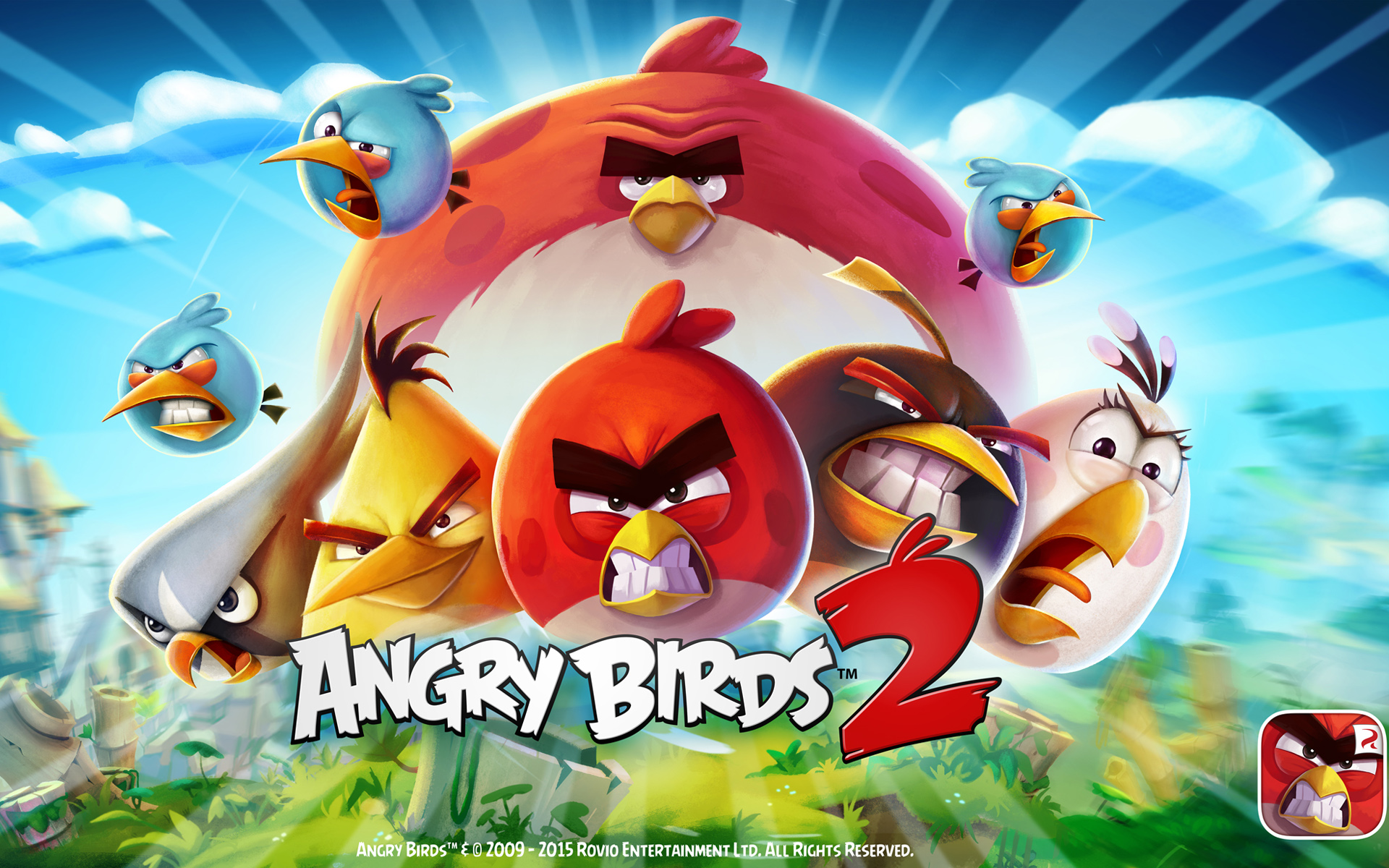 Free download wallpaper Angry Birds, Video Game, Angry Birds 2 on your PC desktop