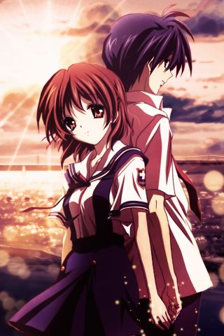 Download mobile wallpaper Anime, Clannad, Nagisa Furukawa, Tomoya Okazaki for free.