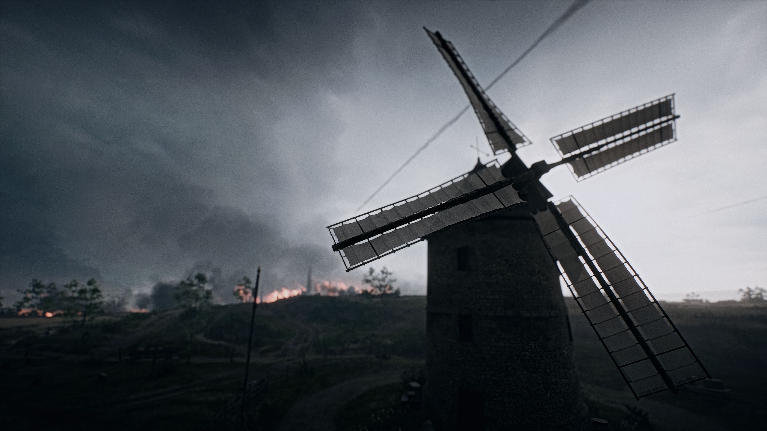 Laden Sie das Schlachtfeld, Windmühle, Computerspiele, Battlefield 1-Bild kostenlos auf Ihren PC-Desktop herunter