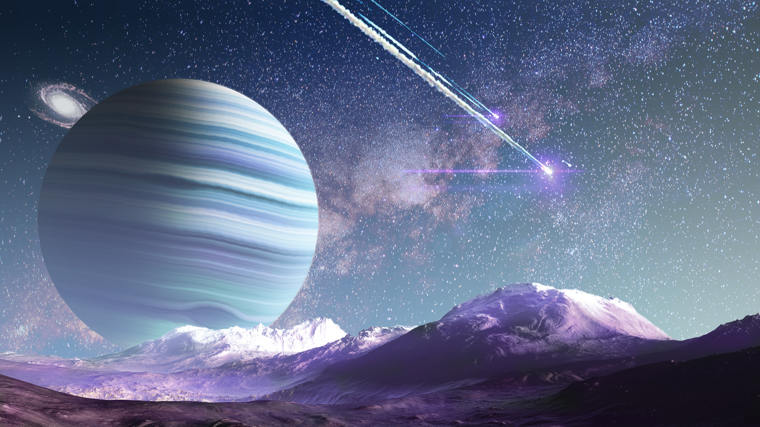 Handy-Wallpaper Landschaft, Sterne, Planet, Science Fiction kostenlos herunterladen.