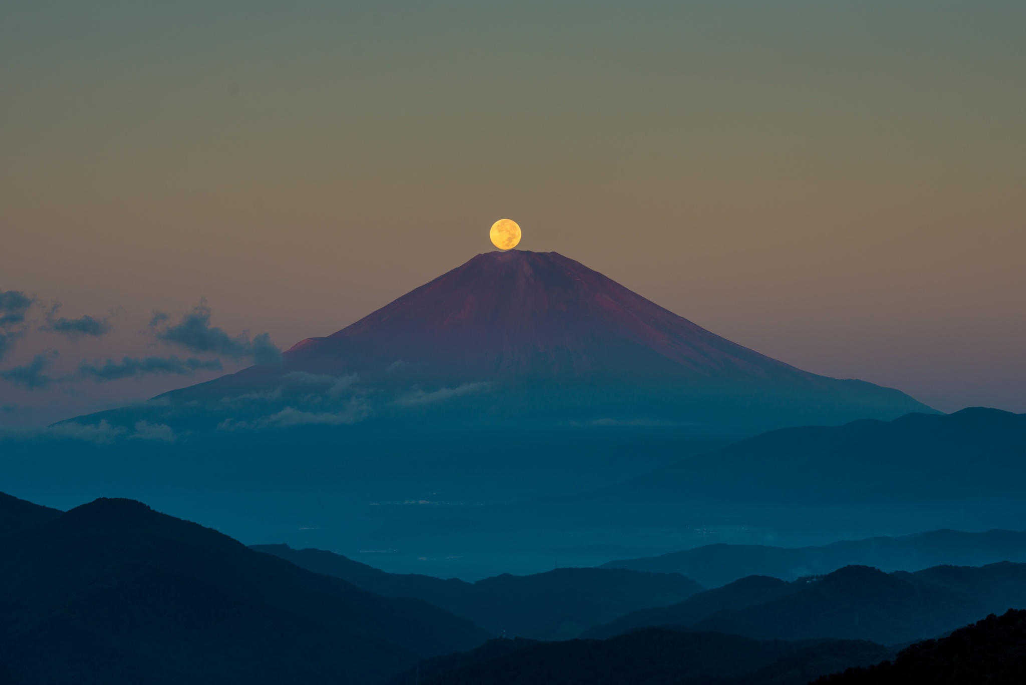 Download mobile wallpaper Landscape, Nature, Night, Moon, Mountain, Earth, Volcano, Volcanoes for free.