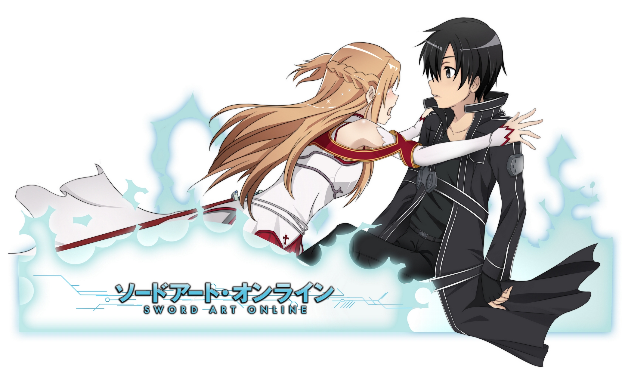 Descarga gratuita de fondo de pantalla para móvil de Espada, Sword Art Online, Asuna Yuuki, Kazuto Kirigaya, Animado.