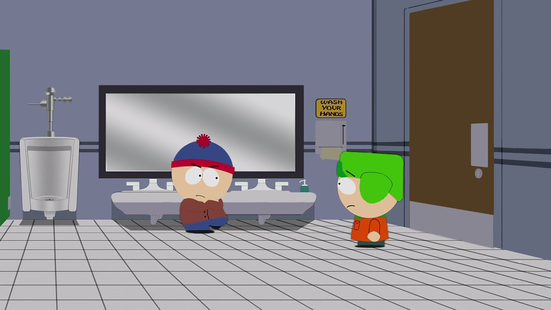 Laden Sie das South Park, Fernsehserien, Stan Sumpf, Kyle Broflovski-Bild kostenlos auf Ihren PC-Desktop herunter