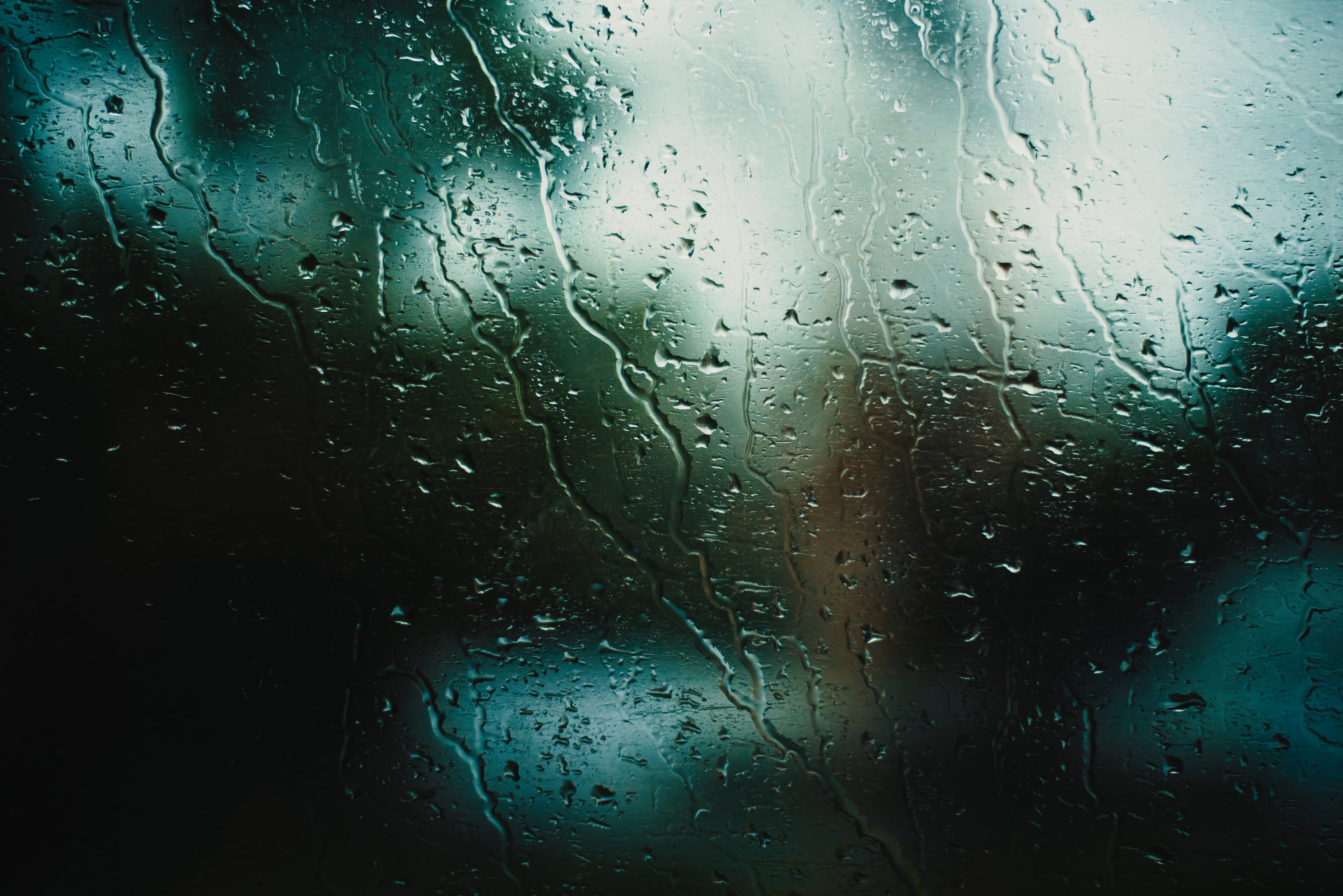 drops, wet, rain, macro, glass Full HD
