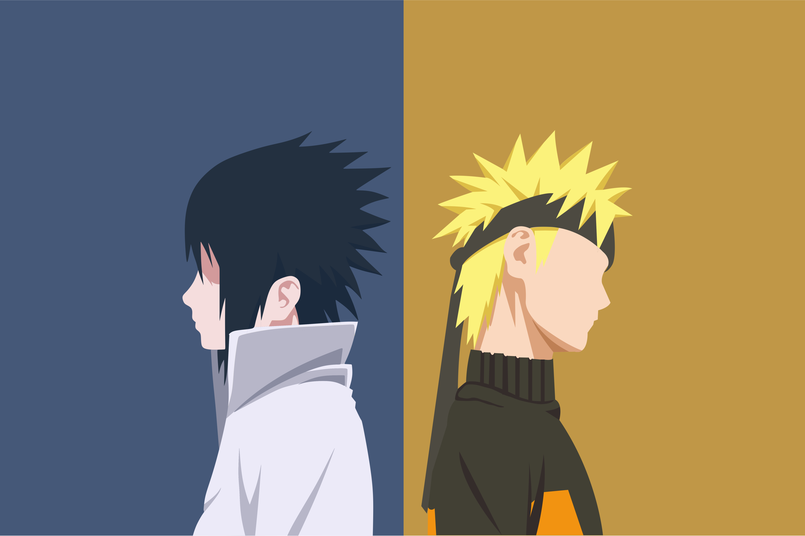 Laden Sie das Naruto, Animes, Sasuke Uchiha, Naruto Uzumaki-Bild kostenlos auf Ihren PC-Desktop herunter