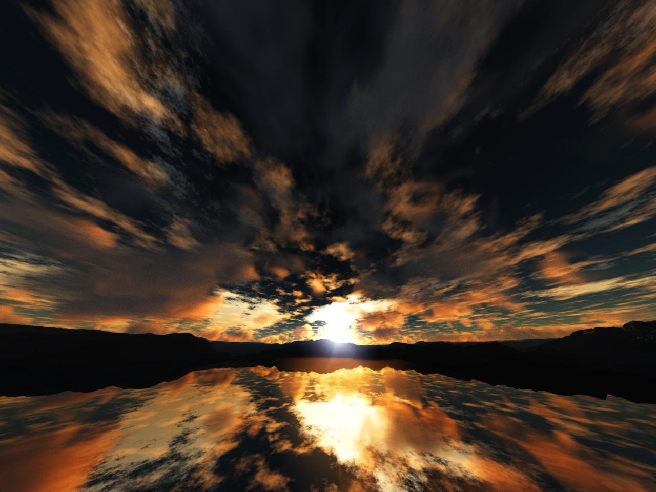 無料モバイル壁紙雲, 風景, 日没をダウンロードします。