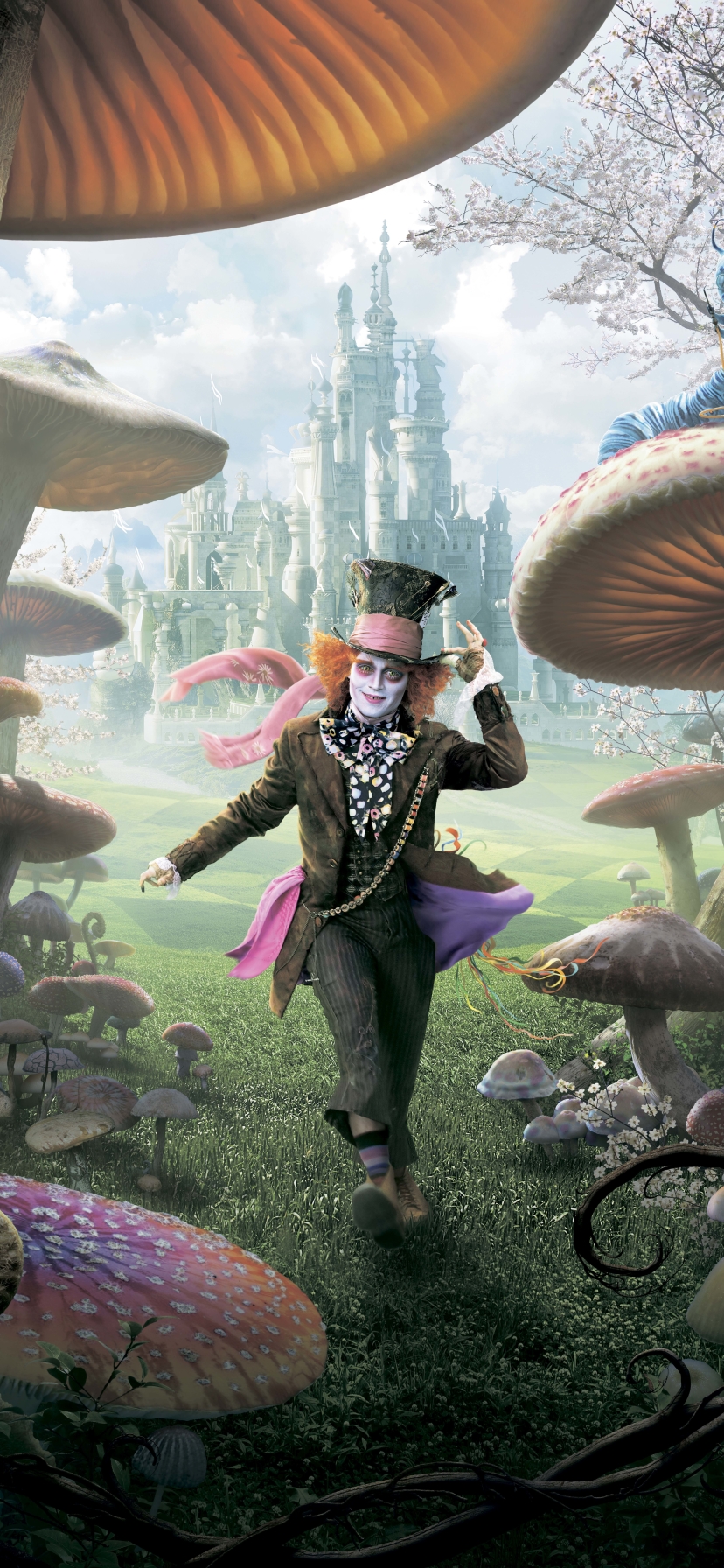 Download mobile wallpaper Johnny Depp, Movie, Alice In Wonderland (2010), Mad Hatter for free.