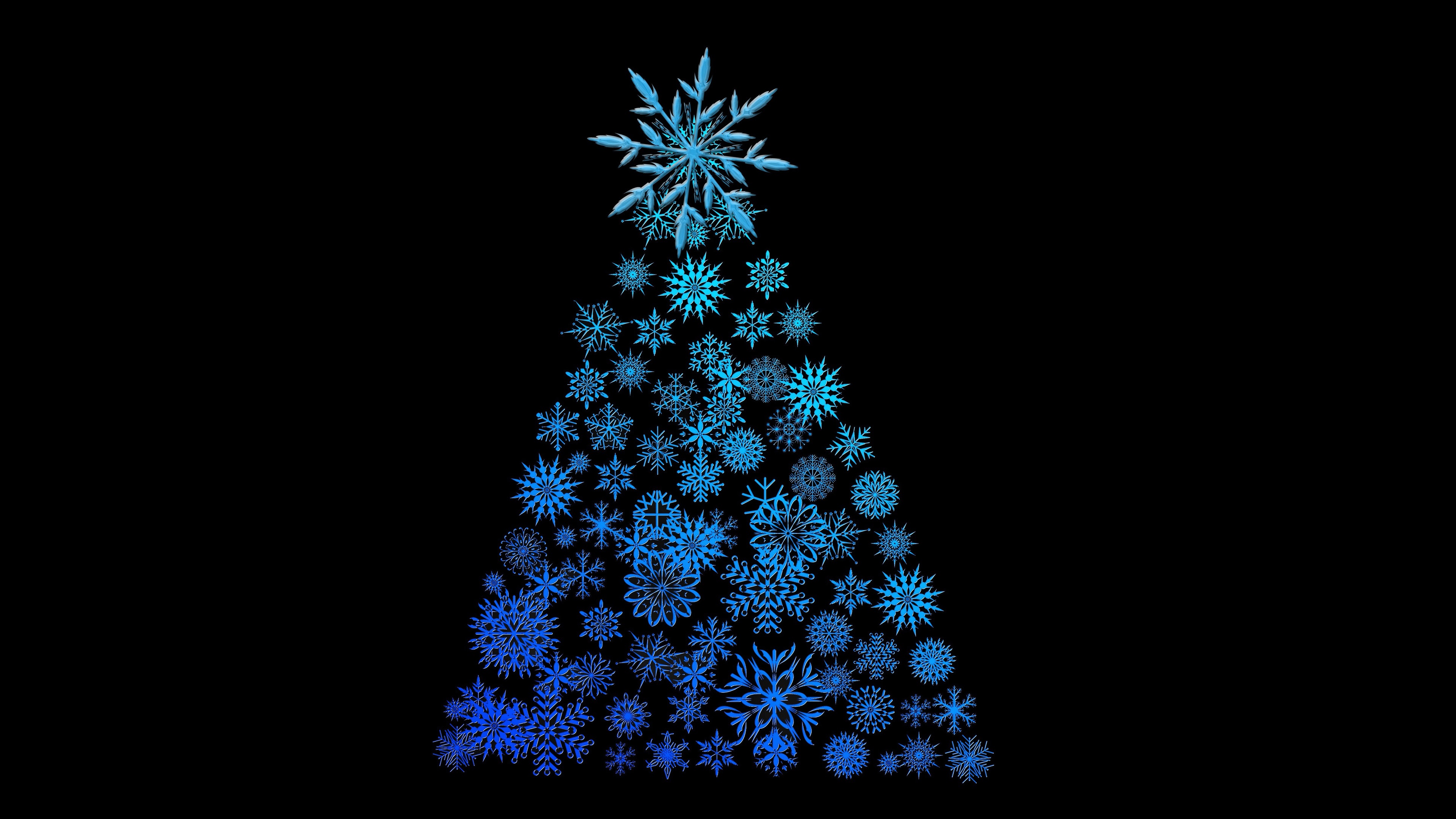 Download mobile wallpaper Christmas, Holiday, Christmas Tree, Snowflake for free.