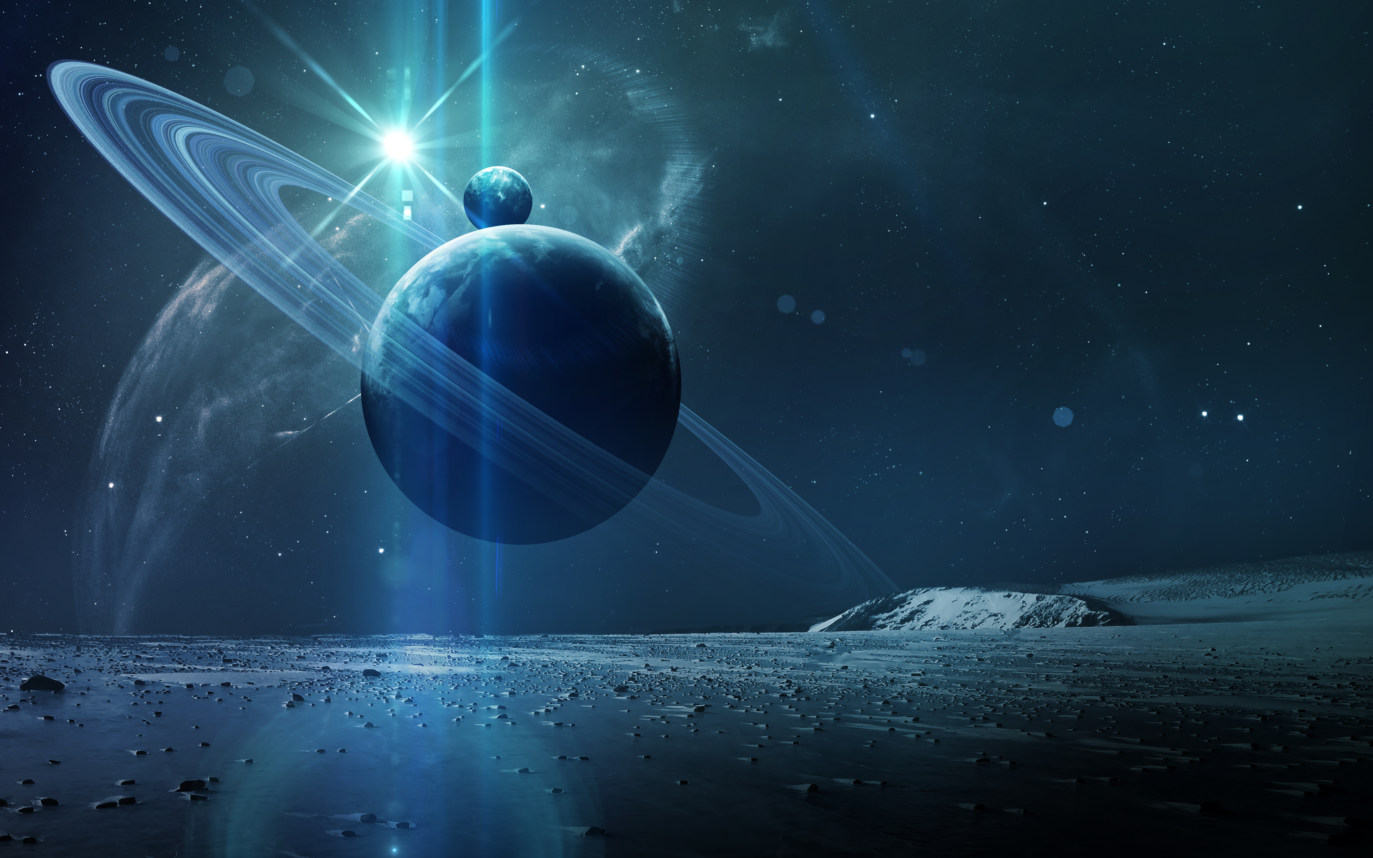 Laden Sie das Planeten, Science Fiction, Planetenring-Bild kostenlos auf Ihren PC-Desktop herunter